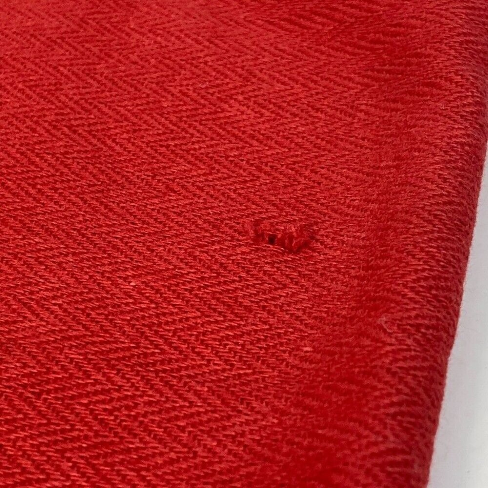 HERMES Sac Aline MM bag Shoulder Bag cotton Red - Picture 9 of 10
